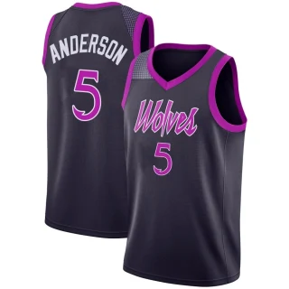 Youth Kyle Anderson Minnesota Timberwolves Purple Swingman 2018/19 Jersey - City Edition