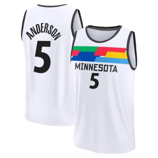 Youth Kyle Anderson Minnesota Timberwolves White Fast Break 2022/23 City Edition Jersey
