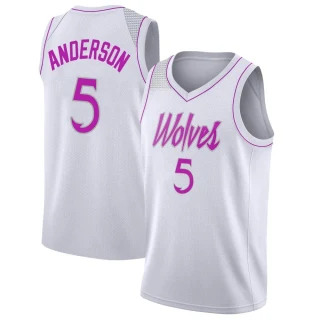 Youth Kyle Anderson Minnesota Timberwolves White Swingman 2018/19 Jersey - Earned Edition