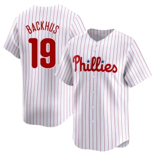 Youth Kyle Backhus Philadelphia Phillies White Limited Home Jersey