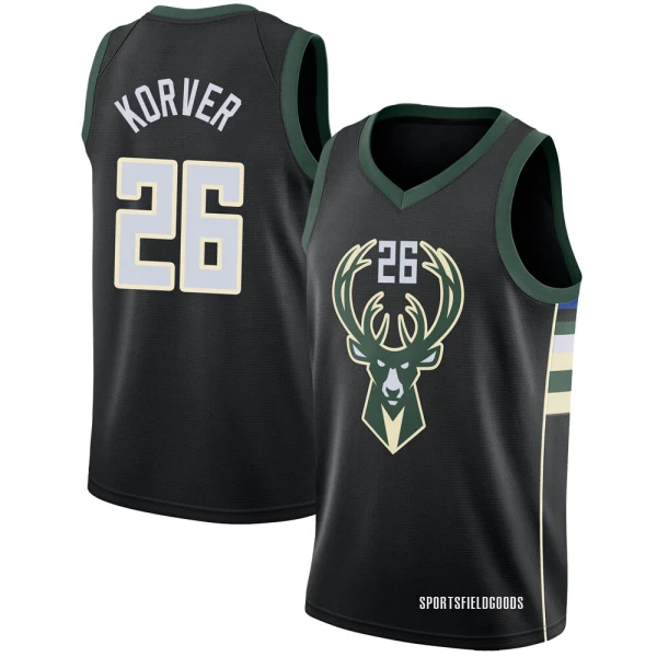 Youth Kyle Korver Milwaukee Bucks Black Swingman Jersey - Statement Edition