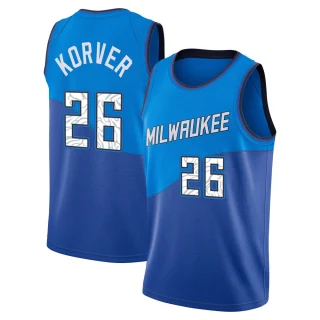 Youth Kyle Korver Milwaukee Bucks Blue Swingman 2020/21 Jersey - City Edition
