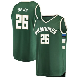 Youth Kyle Korver Milwaukee Bucks Green Fast Break Jersey - Icon Edition