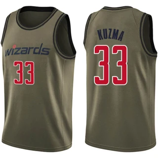 Youth Kyle Kuzma Washington Wizards Green Swingman Salute to Service Jersey