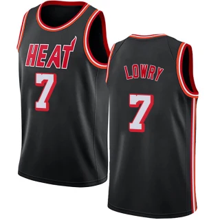 Youth Kyle Lowry Miami Heat Black Swingman Fashion Hardwood Classics Jersey