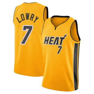 Youth Kyle Lowry Miami Heat Gold Swingman 2020/21 Jersey - Earned Edition