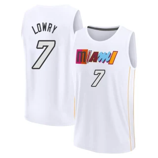 Youth Kyle Lowry Miami Heat White Fast Break 2022/23 City Edition Jersey