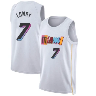 Youth Kyle Lowry Miami Heat White Swingman 2022/23 City Edition Jersey