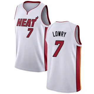 Youth Kyle Lowry Miami Heat White Swingman Jersey - Association Edition