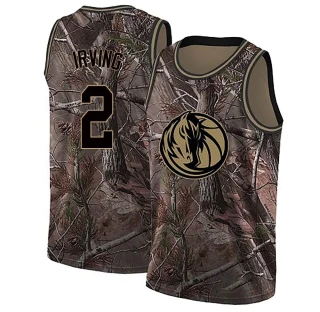 Youth Kyrie Irving Dallas Mavericks Camo Swingman Realtree Collection Jersey