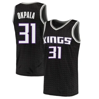 Youth KZ Okpala Sacramento Kings Black Swingman Jersey - Statement Edition