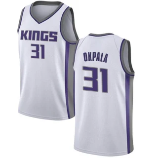 Youth KZ Okpala Sacramento Kings White Swingman Jersey - Association Edition