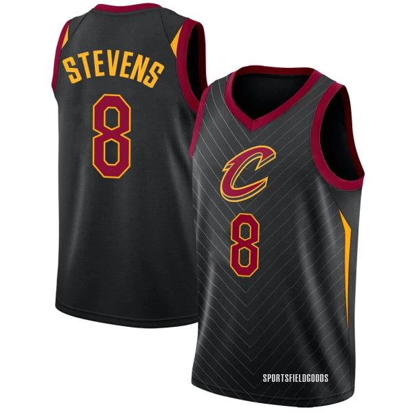 Youth Lamar Stevens Cleveland Cavaliers Black Swingman Jersey - Statement Edition