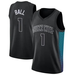 Youth LaMelo Ball Charlotte Hornets Black Swingman Jordan Brand Jersey - City Edition