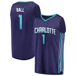 Youth LaMelo Ball Charlotte Hornets Purple Fast Break Fanatics Brand Jersey - Statement Edition
