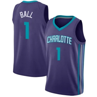 Youth LaMelo Ball Charlotte Hornets Purple Swingman Jordan Brand Jersey - Statement Edition