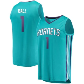 Youth LaMelo Ball Charlotte Hornets Teal Fast Break Fanatics Brand Jersey - Icon Edition