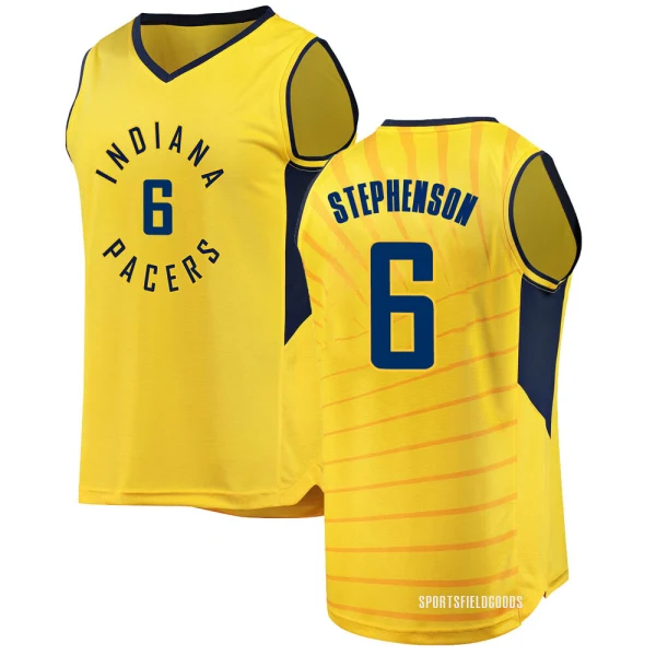 Youth Lance Stephenson Indiana Pacers Gold Fast Break Jersey - Statement Edition