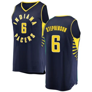 Youth Lance Stephenson Indiana Pacers Navy Fast Break Jersey - Icon Edition