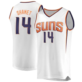 Youth Landry Shamet Phoenix Suns White Fast Break Jersey - Association Edition
