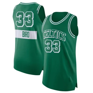 Youth Larry Bird Boston Celtics Green Authentic Kelly 2021/22 City Edition Jersey