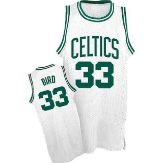 Youth Larry Bird Boston Celtics White Authentic Throwback Jersey