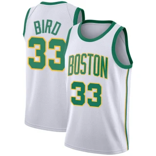 Youth Larry Bird Boston Celtics White Swingman 2018/19 Jersey - City Edition