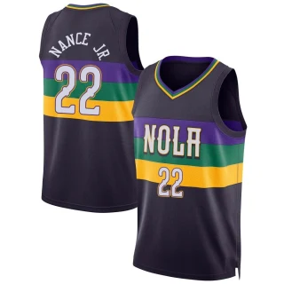 Youth Larry Nance Jr. New Orleans Pelicans Purple Swingman 2022/23 City Edition Jersey