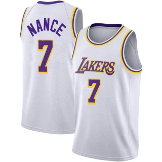 Youth Larry Nance Los Angeles Lakers White Swingman 2020/21 Jersey - Association Edition
