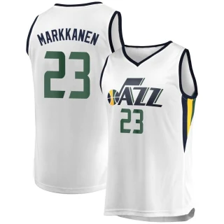 Youth Lauri Markkanen Utah Jazz White Fast Break Jersey - Association Edition