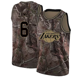 Youth LeBron James Los Angeles Lakers Camo Swingman Realtree Collection Jersey