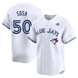 Youth Lenyn Sosa Toronto Blue Jays White Limited Home 2025 World Series Jersey