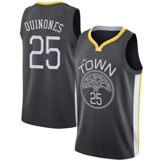 Youth Lester Quinones Golden State Warriors Gold Swingman Black Jersey - Statement Edition