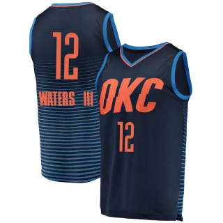 Youth Lindy Waters III Oklahoma City Thunder Navy Fast Break Replica Jersey - Statement Edition
