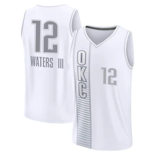 Youth Lindy Waters III Oklahoma City Thunder White Fast Break 2021/22 Replica City Edition Jersey