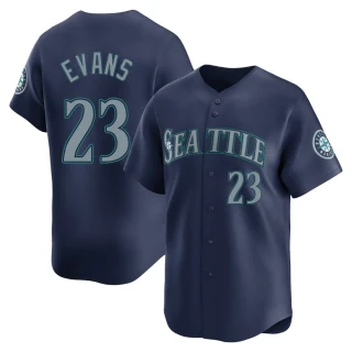 Youth Logan Evans Seattle Mariners Navy Limited Road Jersey