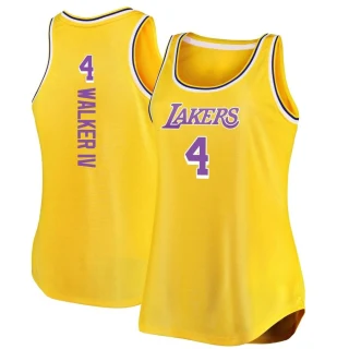 Youth Lonnie Walker IV Los Angeles Lakers Gold Authentic 2020/21 Jersey - Icon Edition