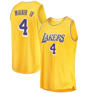 Youth Lonnie Walker IV Los Angeles Lakers Gold Swingman 2018/19 Jersey - Icon Edition
