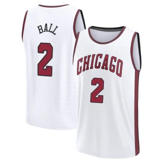 Youth Lonzo Ball Chicago Bulls White Swingman 2022/23 City Edition Jersey