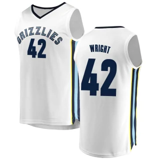 Youth Lorenzen Wright Memphis Grizzlies White Fast Break Jersey - Association Edition