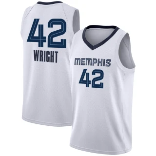 Youth Lorenzen Wright Memphis Grizzlies White Swingman 2020/21 Jersey - Association Edition