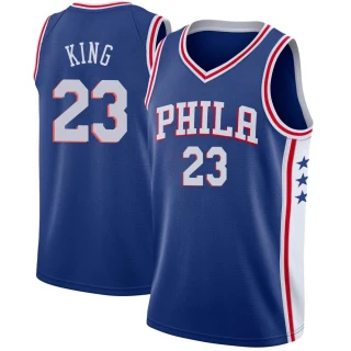 Youth Louis King Philadelphia 76ers Blue Swingman Jersey - Icon Edition