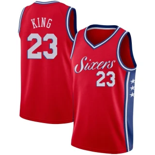 Youth Louis King Philadelphia 76ers Red Swingman Jersey - Statement Edition