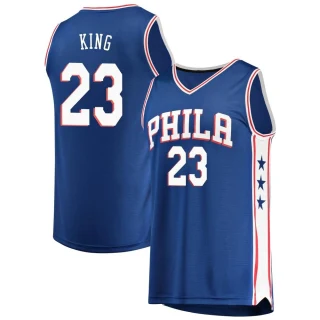 Youth Louis King Philadelphia 76ers Royal Fast Break Jersey - Icon Edition