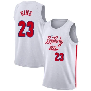 Youth Louis King Philadelphia 76ers White Swingman 2022/23 City Edition Jersey