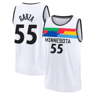 Youth Luka Garza Minnesota Timberwolves White Fast Break 2022/23 City Edition Jersey