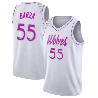 Youth Luka Garza Minnesota Timberwolves White Swingman 2018/19 Jersey - Earned Edition