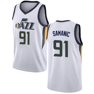 Youth Luka Samanic Utah Jazz White Swingman Jersey - Association Edition