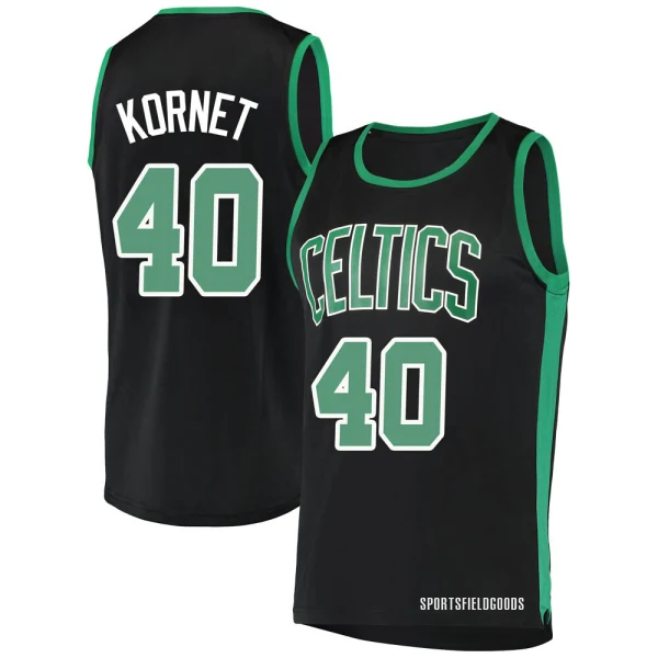 Youth Luke Kornet Boston Celtics Black Fast Break Jersey - Statement Edition