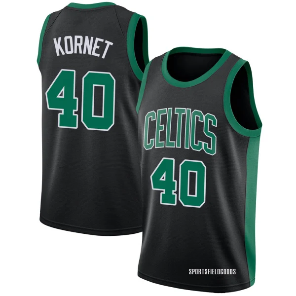Youth Luke Kornet Boston Celtics Black Swingman Jersey - Statement Edition